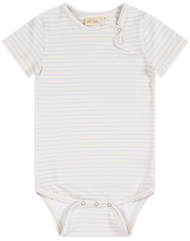 Petit Piao Body S/S Striber Pearl Blue/Offwhite