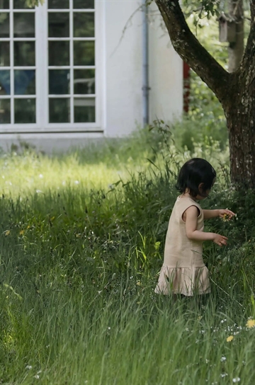 Petit Piao Kjole Sweat Waffle Dark Sand