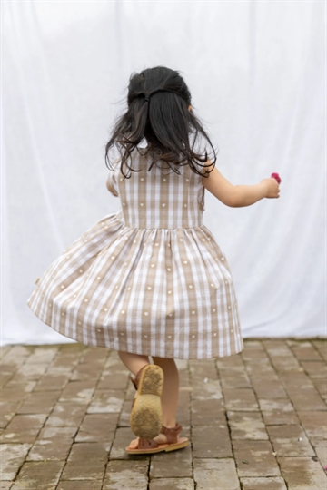 Petit Piao Kjole - Woven - Off white heart