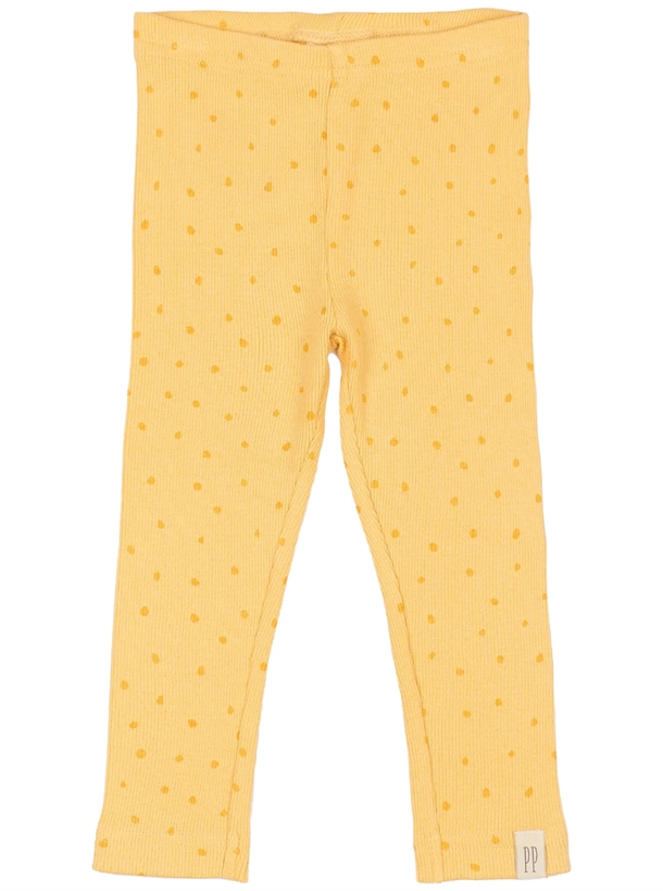 Petit Piao Leggings - Modal Dot - Yellow Sun