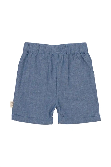 Petit Piao Shorts - Button Woven - Denim Blue
