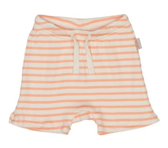 4: Petit Piao Shorts Striped Peach Naught/Eggnog
