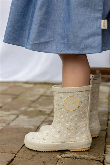 Pom Pom gummistøvler - Bellis AOP