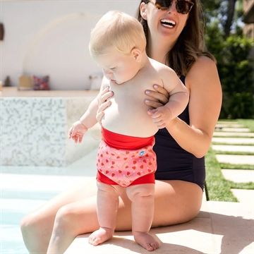 Splash About Blebadebukser - Happy Nappy - Strawberry Field - med jordbær