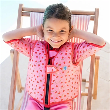 Splash About Svømmevest - Go Splash - Strawberry - med jordbær print