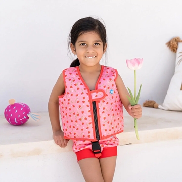 Splash About Svømmevest - Go Splash - Strawberry - med jordbær print