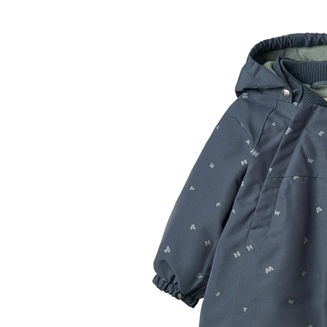 Wheat Flyverdragt - Adi - Greyblue Letters i blå