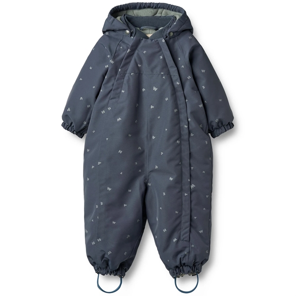 Wheat Flyverdragt - Adi - Greyblue Letters i blå