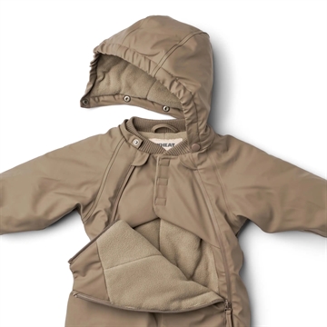 Wheat Gummi flyverdragt - Evig - Dry Wood i beigebrun