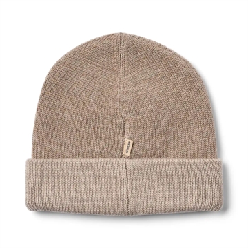 Wheat Hue - Uld - Beanie Omalas - Grey Camel Melange