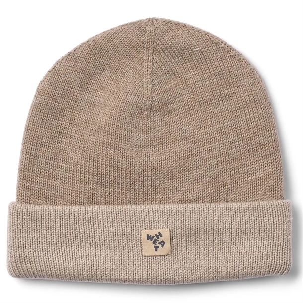 Wheat Hue - Uld - Beanie Omalas - Grey Camel Melange