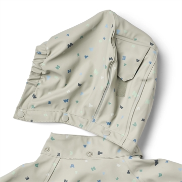 Wheat Regnjakke - Chardy - Light Flint Letters