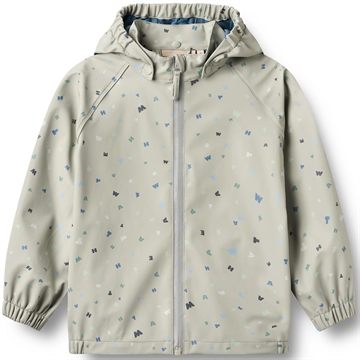 Wheat Regnjakke - Chardy - Light Flint Letters