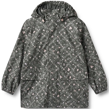 Wheat Regnjakke - Ollo - Forest Lake Checked Flowers