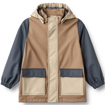 Wheat Regnjakke - Otu - White Pepper