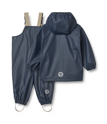 Wheat Regntøj m. Seler - Charlie - Ink i blå
