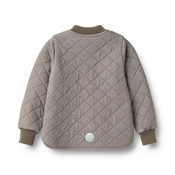 Wheat Termojakke m. fleecefor - Benni - Brown Stripe - brun med hvide striber