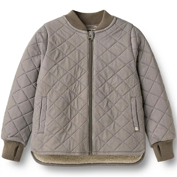 Wheat Termojakke m. fleecefor - Benni - Brown Stripe - brun med hvide striber