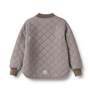 Wheat Termojakke - Loui - Brown Stripe - brun med hvide stiber