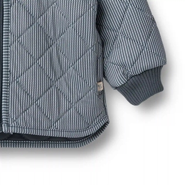 Wheat Termojakke - Loui - Ink Stripe - i blå med striber