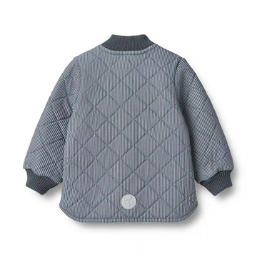 Wheat Termojakke - Loui - Ink Stripe - i blå med striber