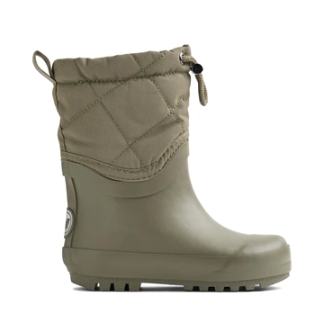 Wheat Termostøvler - Drizzle Snowboot - Dry Leaves - i støvet grøn