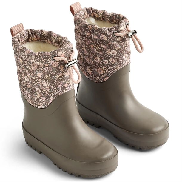 Wheat Termostøvler - Drizzle Snowboot - Dry Wood Snow Flowers