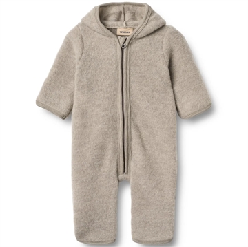 Wheat Ulddragt - Fleece - Ata - Khaki Melange