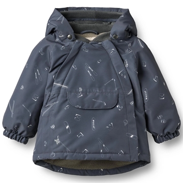 Wheat Vinterjakke - Sascha - 22.000 mm - Winter Blue AOP