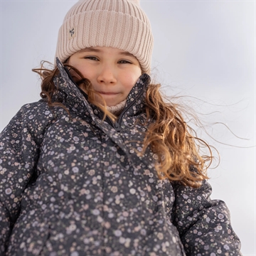 Wheat Vinterjakke - Tove - Black Sea Open Flowers