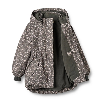 Wheat Vinterjakke - Tove - Black Sea Open Flowers