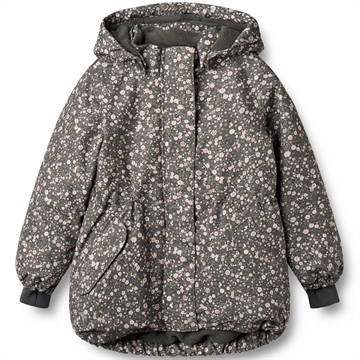 Wheat Vinterjakke - Tove - Black Sea Open Flowers