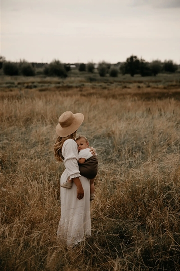 Wildride bæresele - Brown Linen - brun hør
