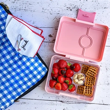 Yumbox Madkasse m. 3 Rum - Bento Snack - Power Pink/Rainbow