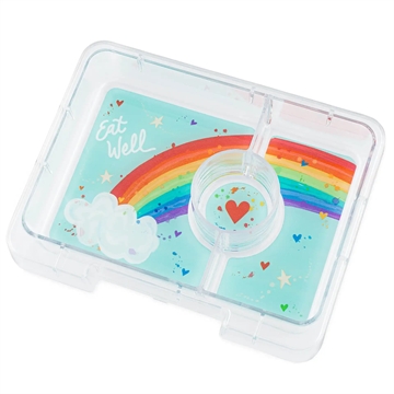 Yumbox Madkasse m. 3 Rum - Bento Snack - Power Pink/Rainbow