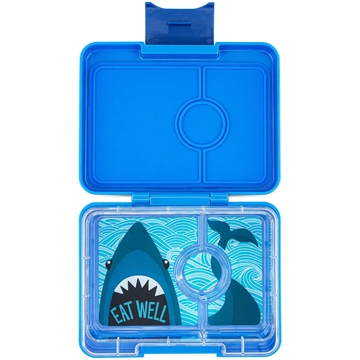 Yumbox Madkasse m. 3 Rum - Bento Snack - Surf Blå/Haj