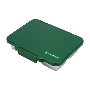 Yumbox Madkasse m. 4 rum - Stål - Pret - Dublin Grøn