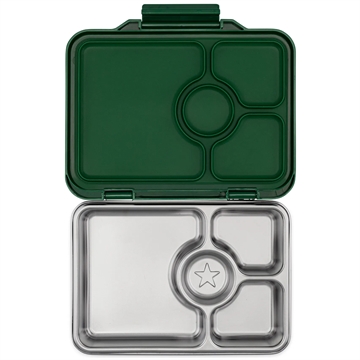 Yumbox Madkasse m. 4 rum - Stål - Pret - Dublin Grøn