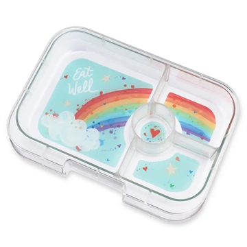 Yumbox Madkasse Bento Panino - 4 rum - Power Pink - Regnbue - lyserød