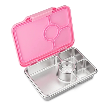 Yumbox Madkasse - Stål - Prêt 4 rum - Versailles Pink