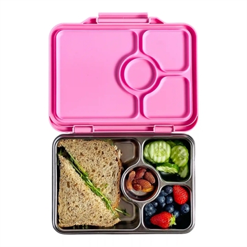 Yumbox Madkasse - Stål - Prêt 4 rum - Versailles Pink