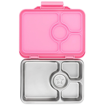 Yumbox Madkasse - Stål - Prêt 4 rum - Versailles Pink
