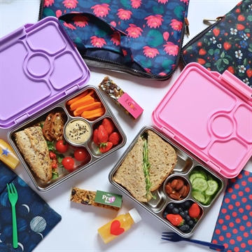 Yumbox Madkasse - Stål - Prêt 4 rum - Lavendel Lilla