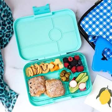 Yumbox Madkasse Tapas - 5 rum - Bali Aqua - madkasse med rum