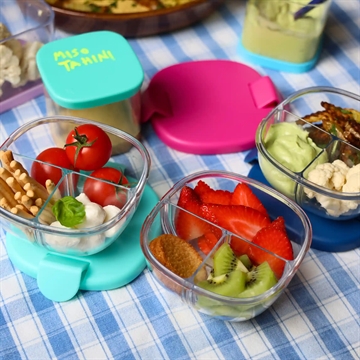 Yumbox Snack Bowl - 3 Rum - Haze Purple - med lilla låg