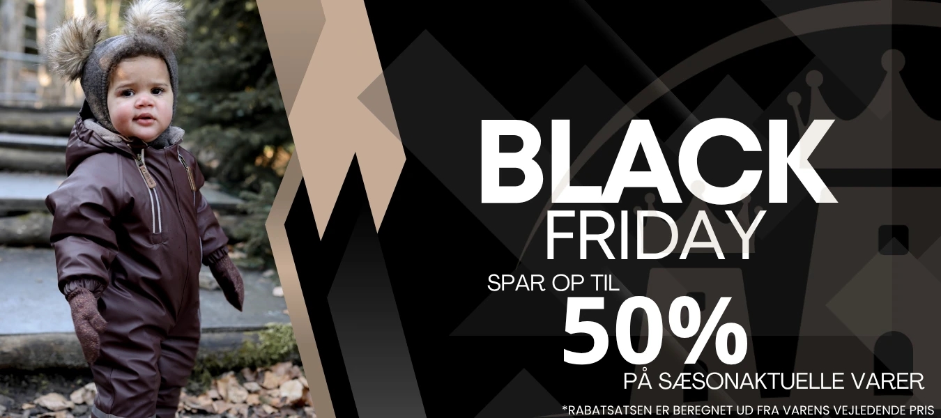 Black Friday 2025 - her finder du de bedste Black Friday tilbud på børnetøj og legetøj