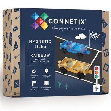 Connetix Car Pack magnetbiler 2 stk. - Rainbow