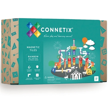 Connetix Kuglebane - Rainbow - 92 dele magnet legetøj