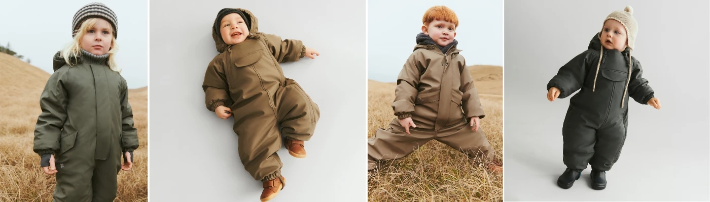 Gummiflyverdragt til baby og børn finder du et stort udvalg af hos BabyRiget