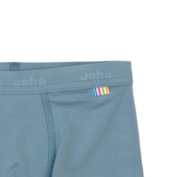 Joha Boxershorts - Bambus - i støvet blå - lavet i blødt økologisk bambus og lycra